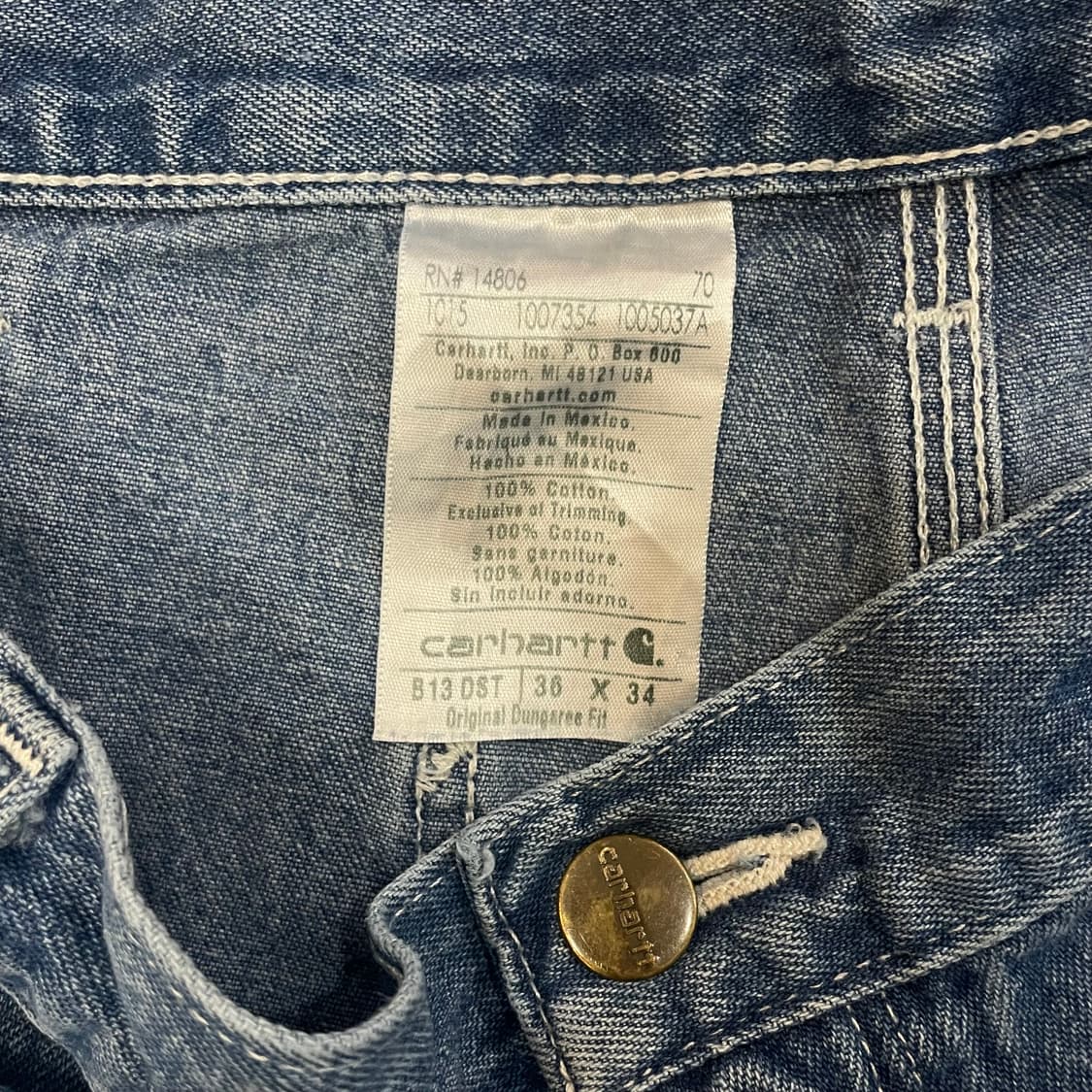 (34) Carhartt 칼하트 카펜터 데님 쇼츠 반바지 상품이미지8