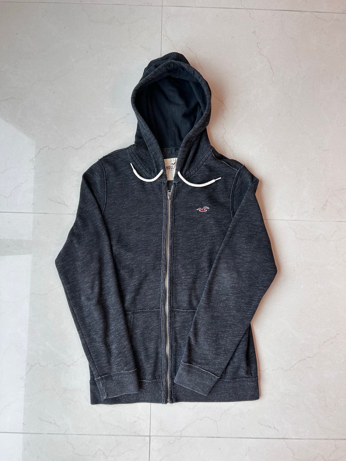 홀리스터 그레이 기모 후드 집업 M 상품이미지1