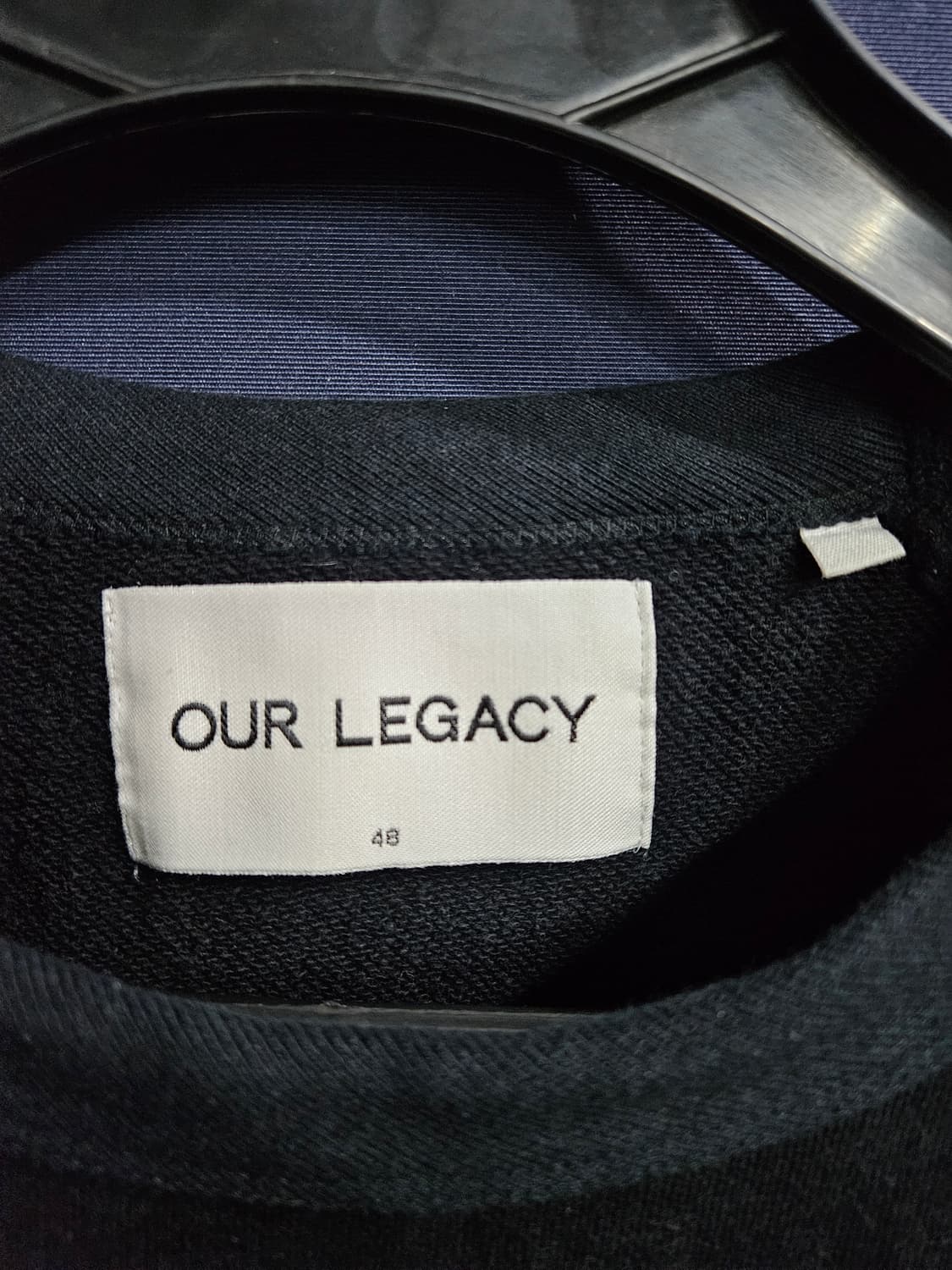 아워레가시 로즈자수 블랙 남성 세미오버핏 95 맨투맨  상품이미지3