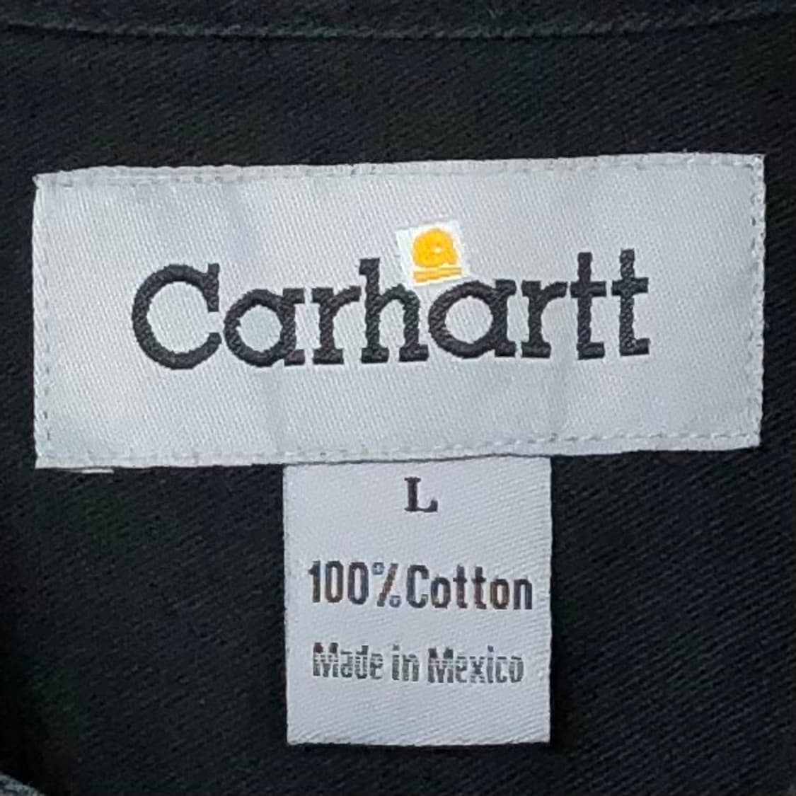 XL 칼하트 블랙 워크 셔츠 상품이미지3