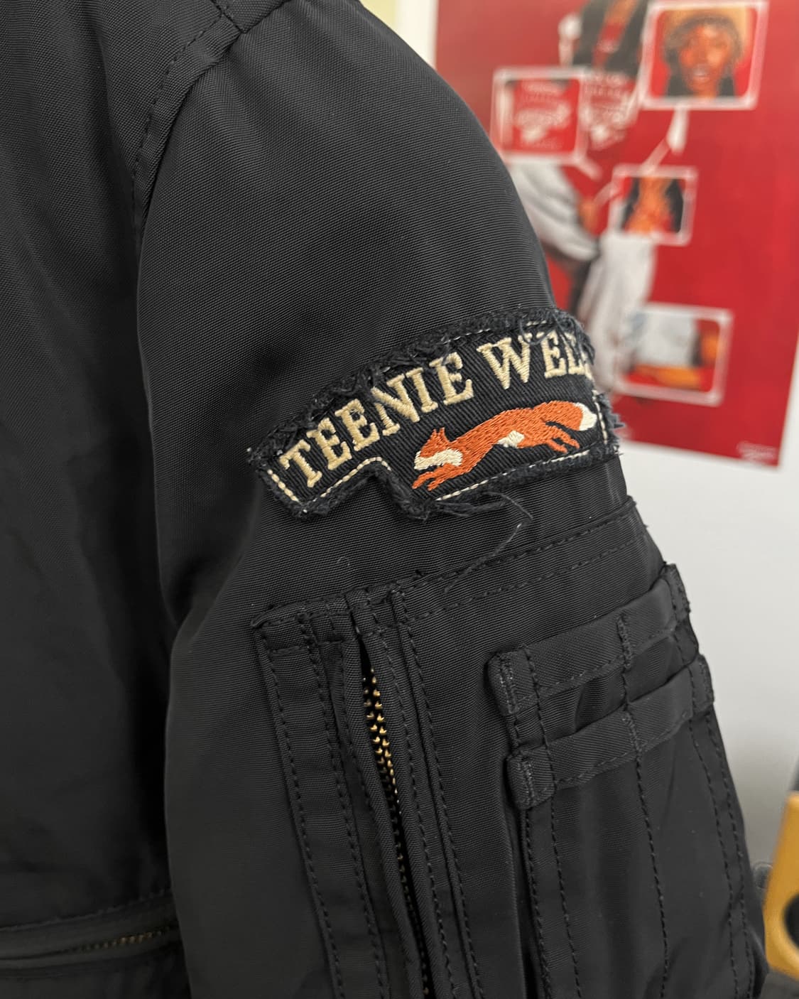 티니위니 퍼 카라 레오파드 항공점퍼 블랙 상품이미지7