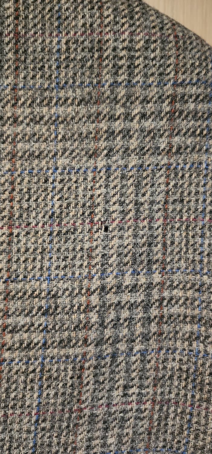 그레이 체크 모직자켓 XL 상품이미지10