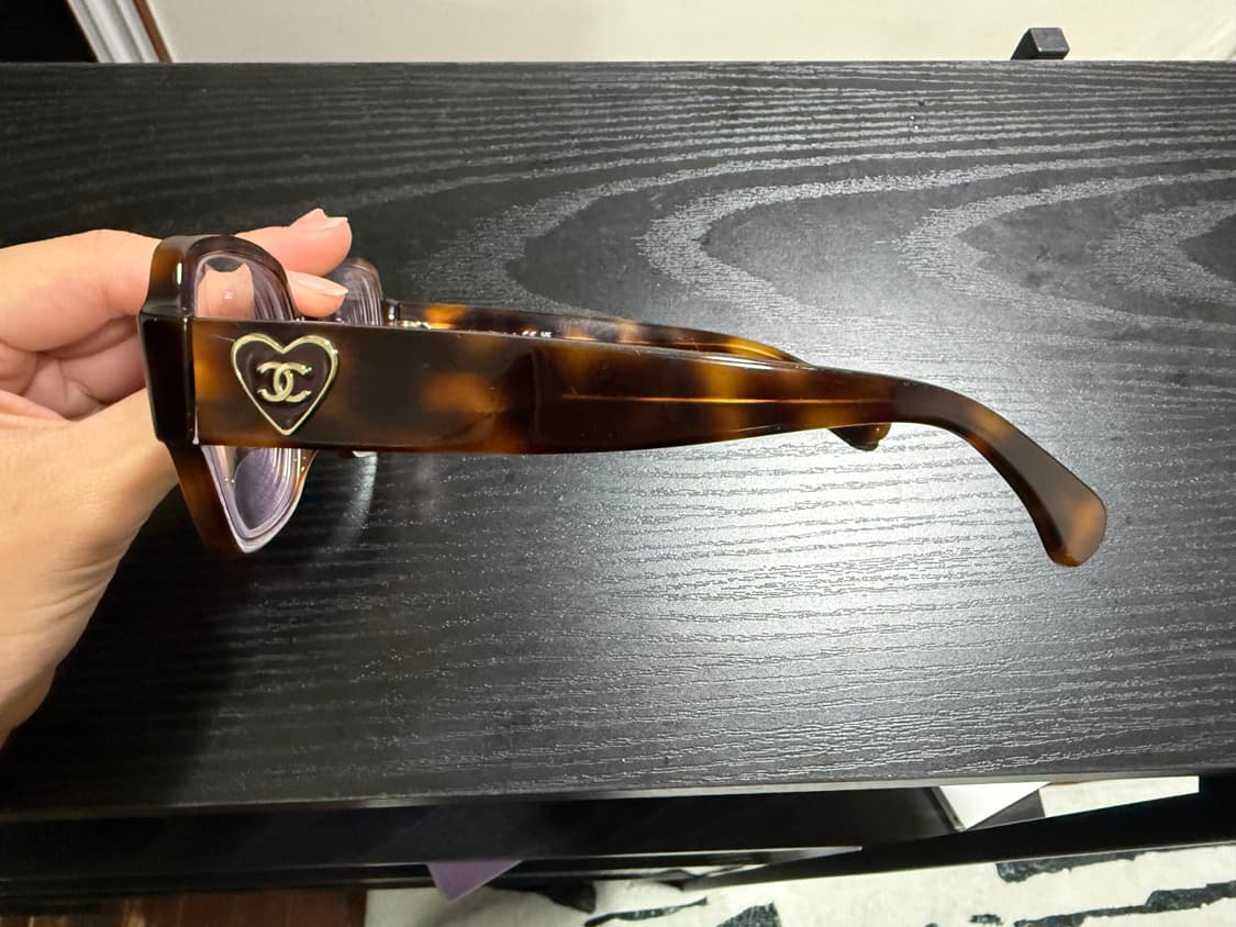 샤넬 하트스퀘어 안경 하바나 호피 상품이미지6