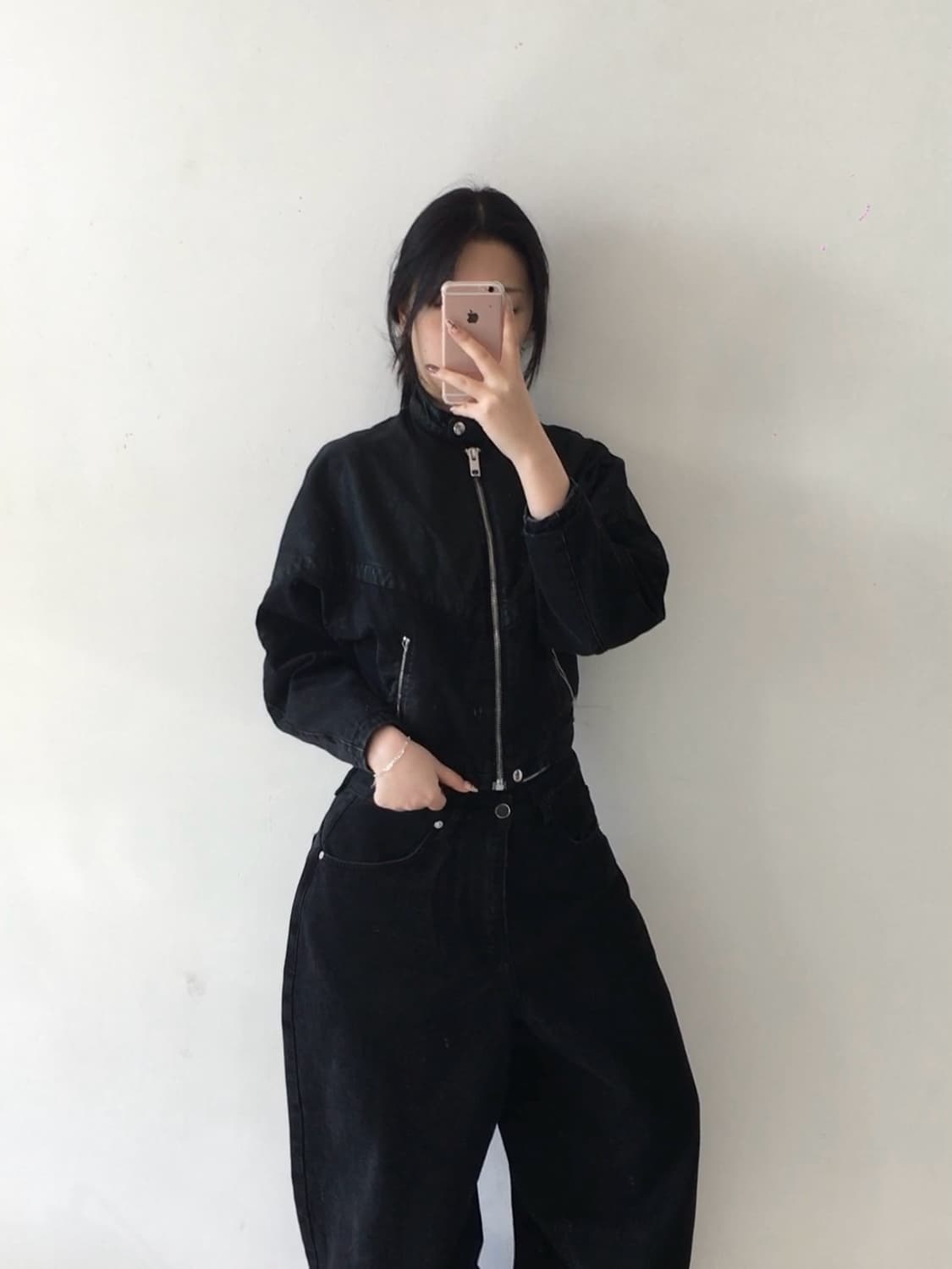 디젤 흑청데님 라이더 자켓 상품이미지2