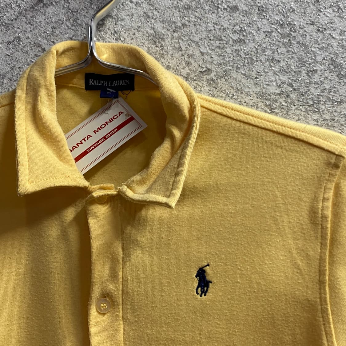 폴로 랄프로렌 옐로우 하프슬리브 가디건 B4677 상품이미지3