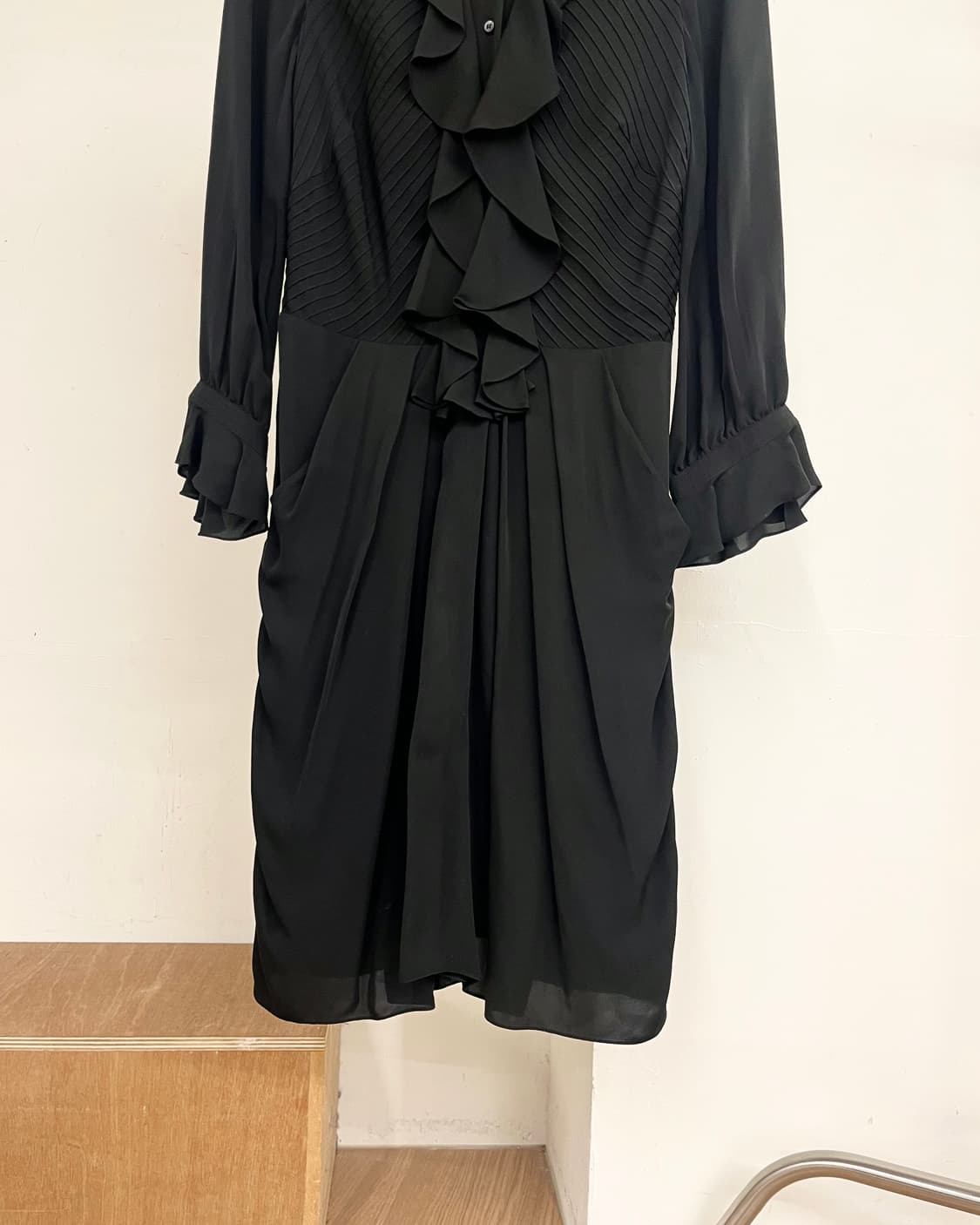 셀린느 블랙 실크 드레스 상품이미지5
