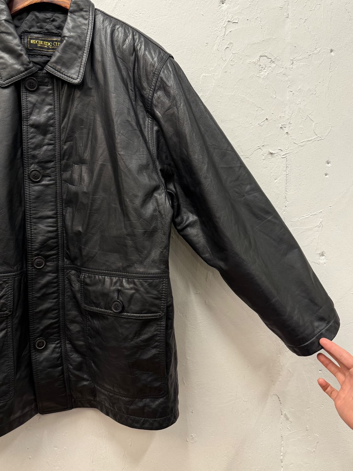 M) RECUERDO CLUB Cowhide Leather Car Coa 상품이미지3