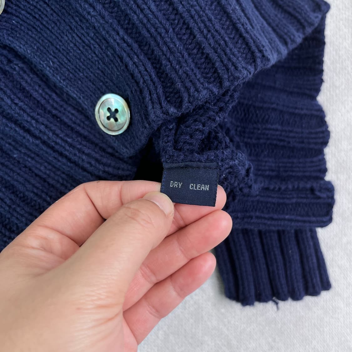 100 폴로랄프로렌 90s 코튼 버튼 네이비 가디건 상품이미지3