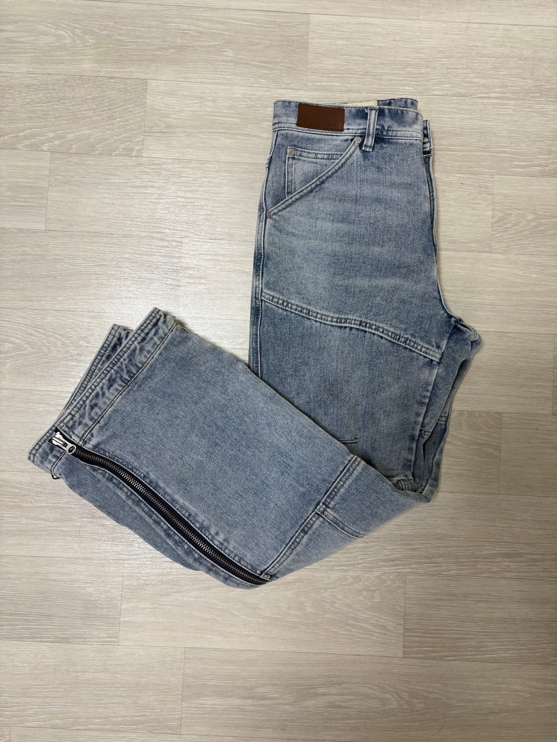 앤더슨벨 와이드 지퍼 레그진 상품이미지3