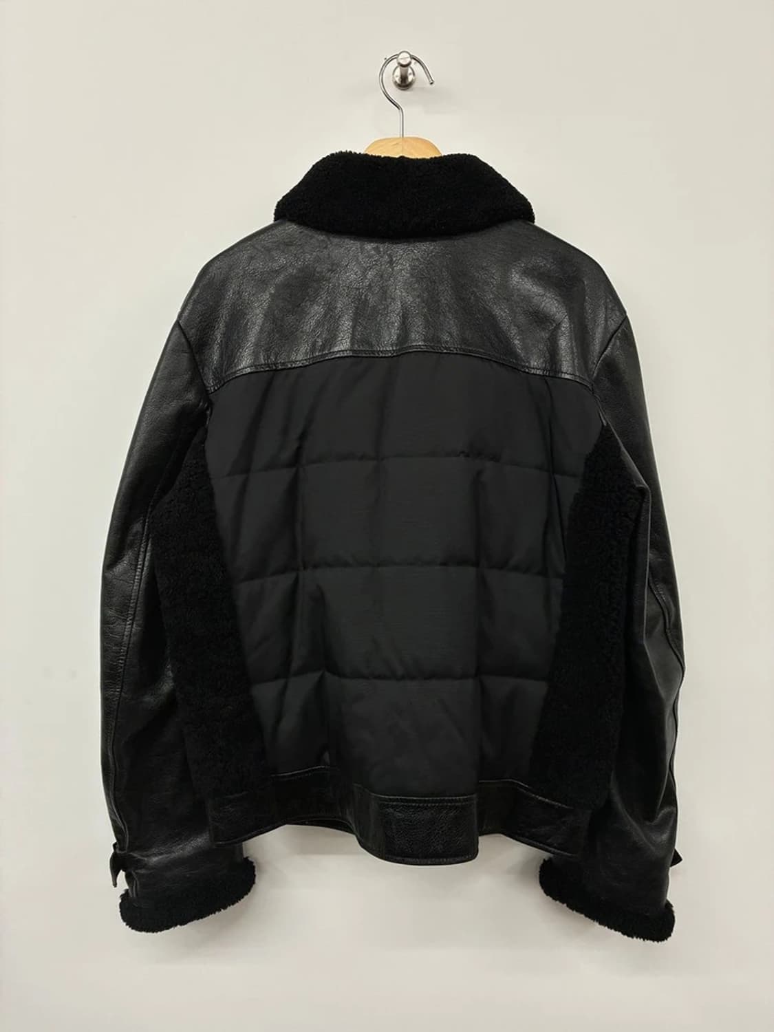 휴고보스 BOSS 시어링 믹스 레더 자켓 PN9774 상품이미지5