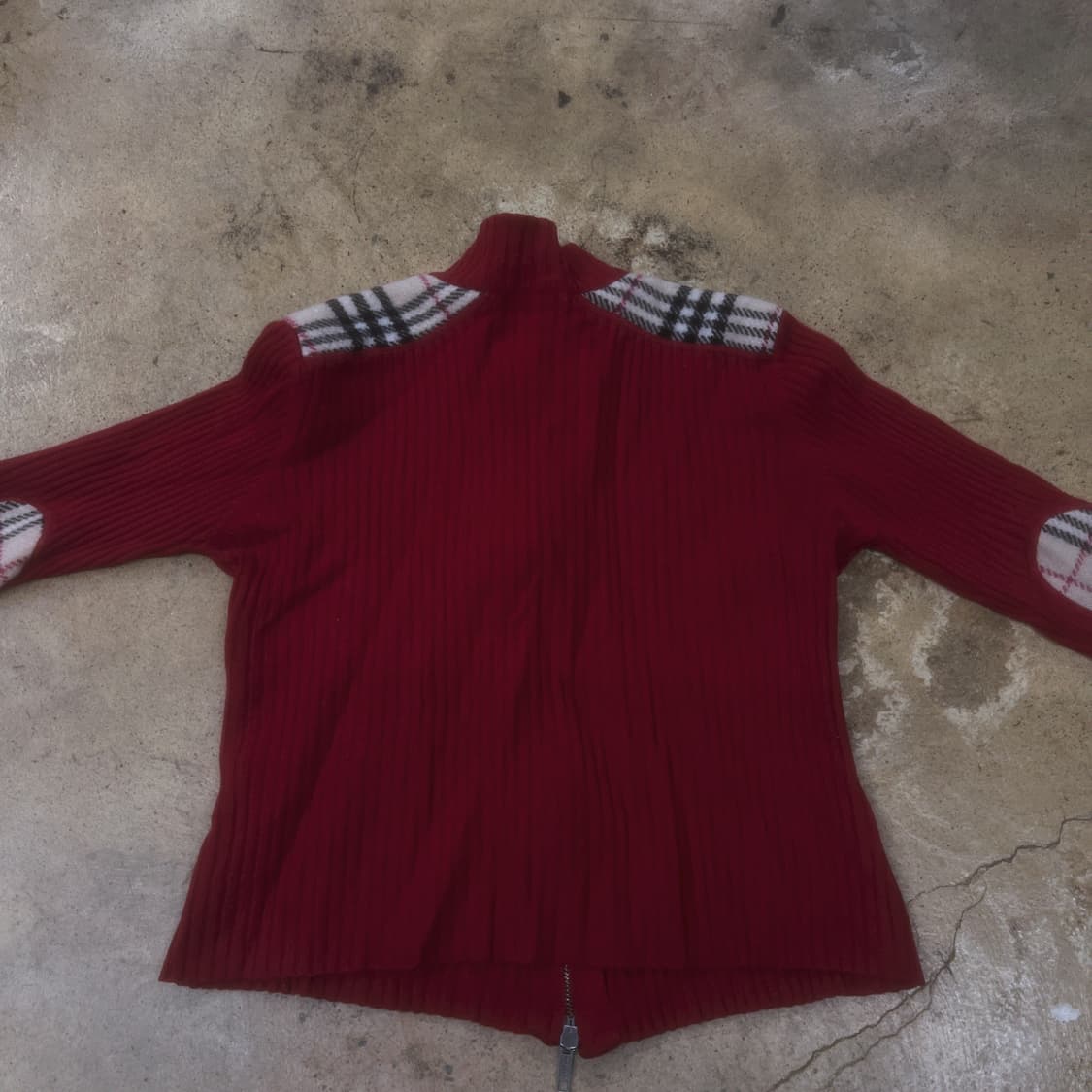 버버리 와인 니트 집업  상품이미지4