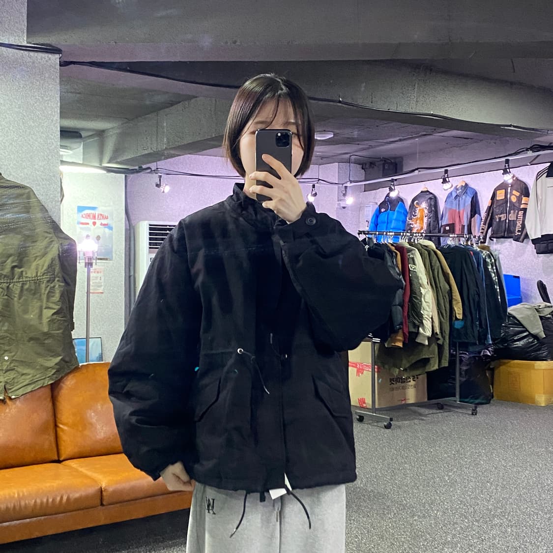 라퍼지스토어 블랙 숏 피쉬테일 B4051 상품이미지1