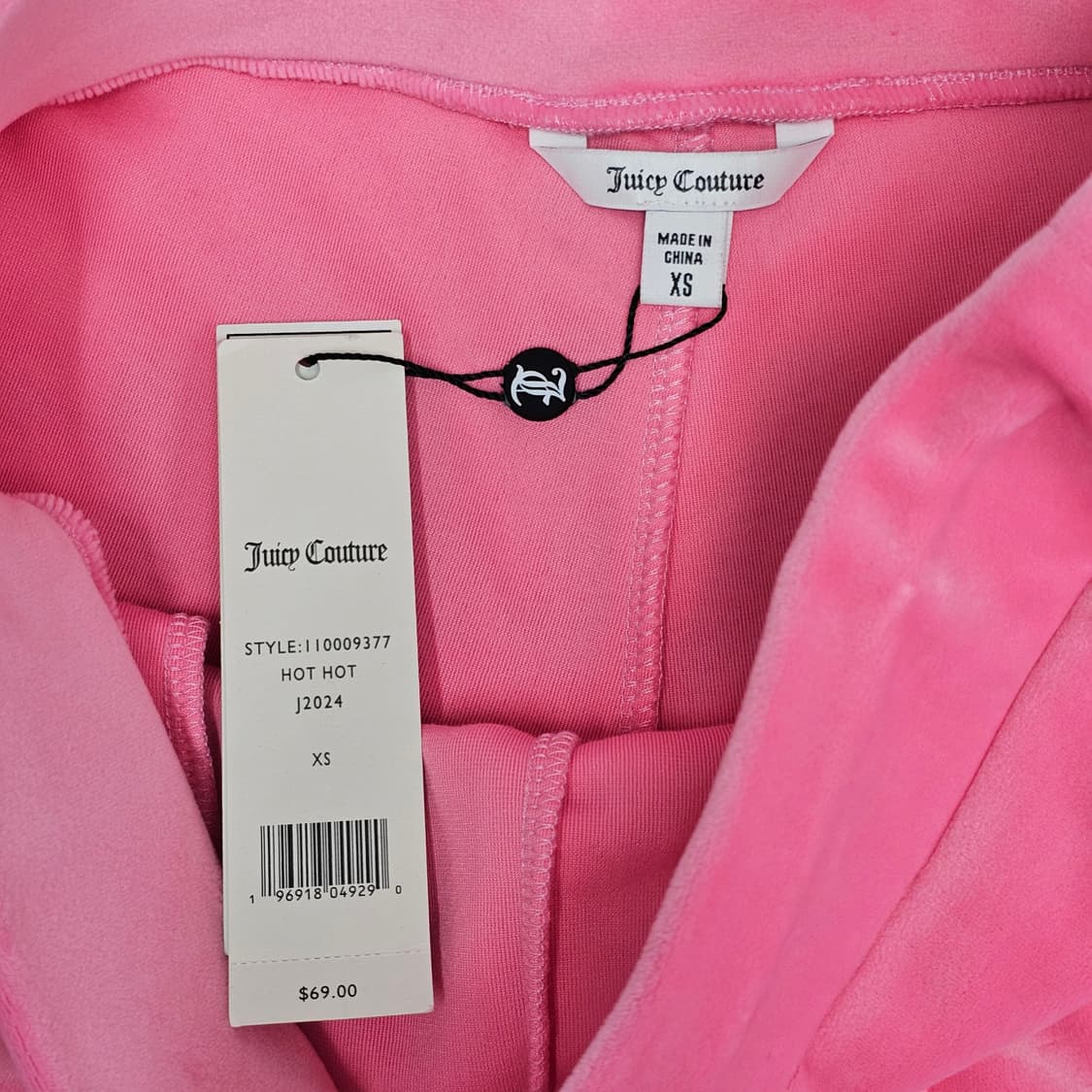 JUICY COUTURE 벨루어 핫핑크 숏팬츠 상품이미지5