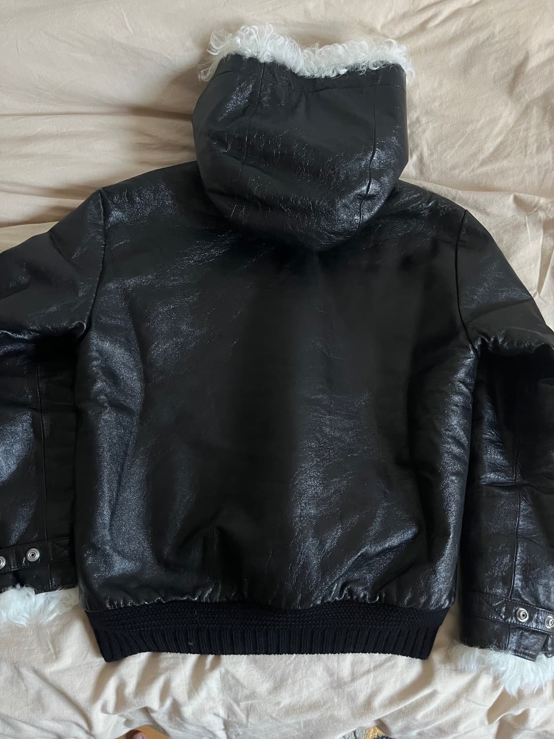 (급처) 17aw 생로랑 파리 레더 퍼 무스탕 46 상품이미지2