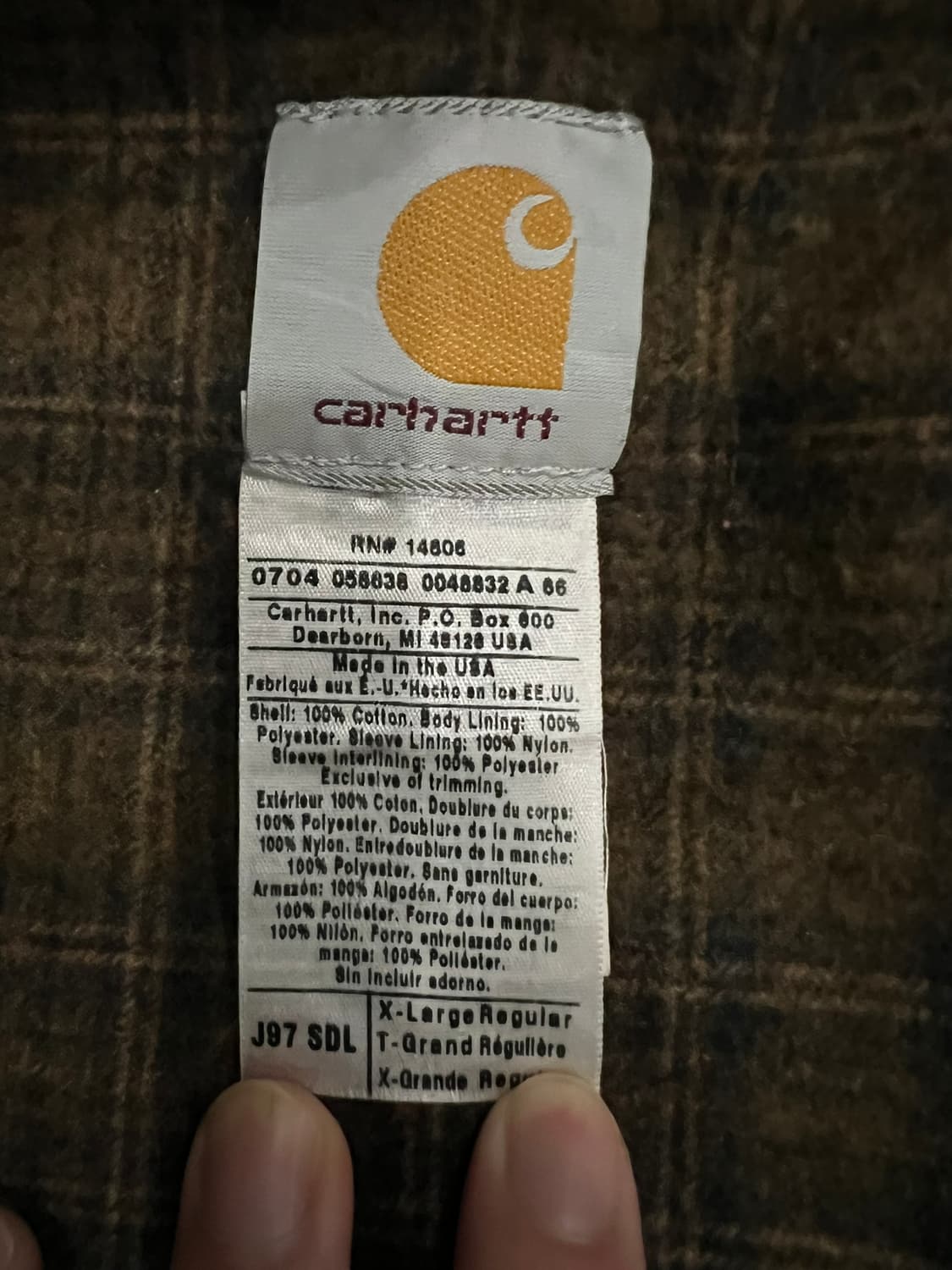 (XL) 칼하트 디트로이트 자켓 J97 SDL 새들 상품이미지4