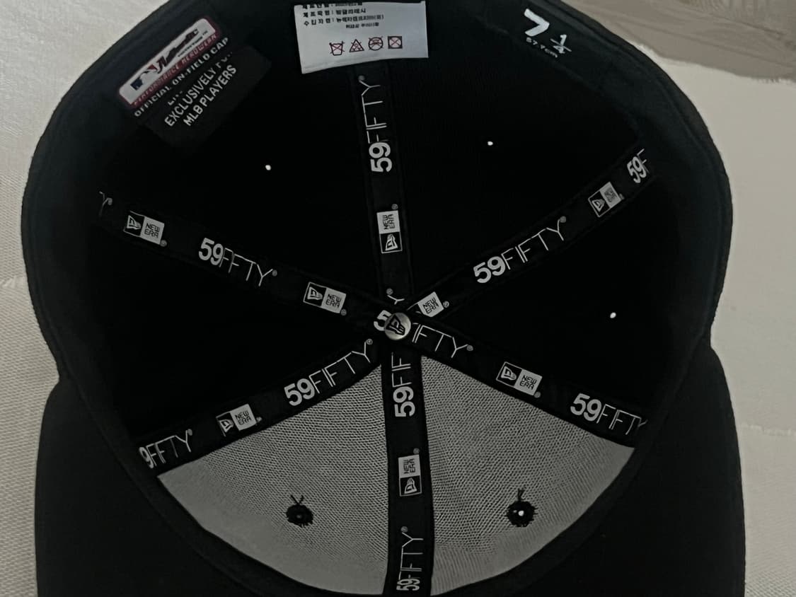 뉴에라 [7 & 1/4] 화이트삭스 게임 사이즈캡 블랙 70358700 상품이미지5