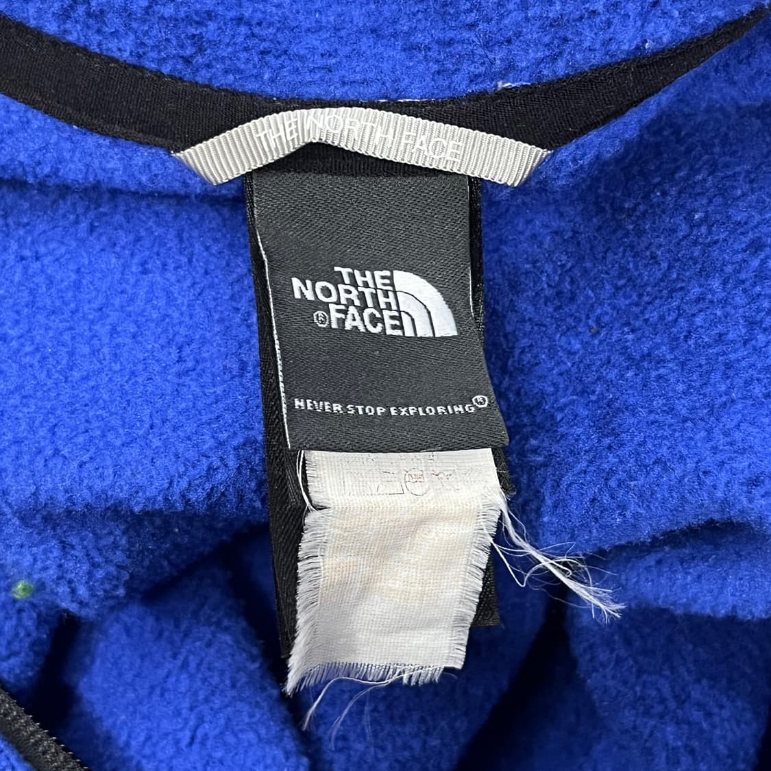 [정품/L] 노스페이스 블루 스트라이프 반집업 후드티 b15 상품이미지5
