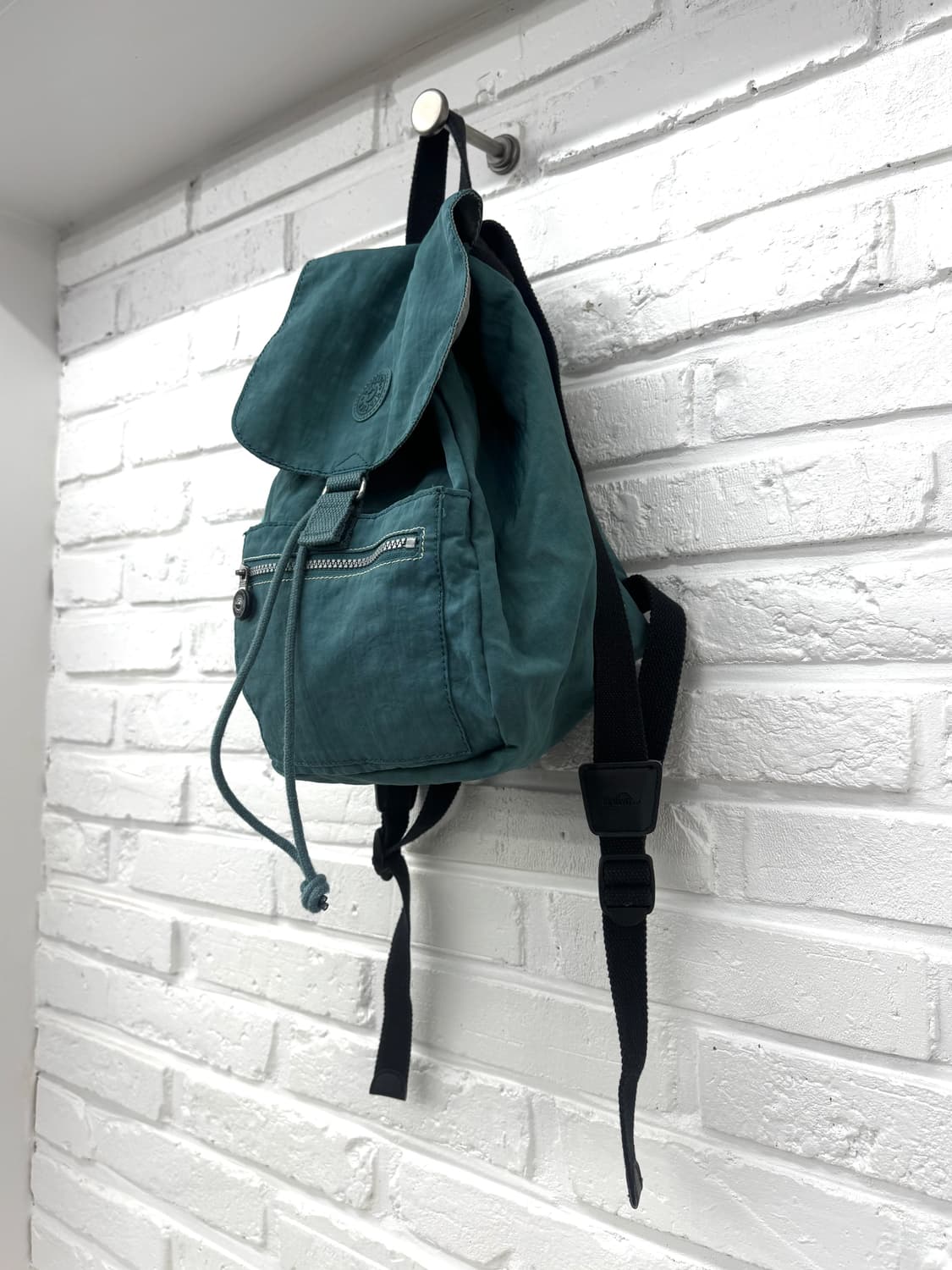 키플링 청록색 스트링 백팩 상품이미지3