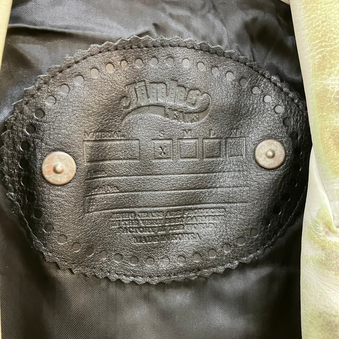 진호진스 트레쉬드 레더 라이더 자켓 S 상품이미지2