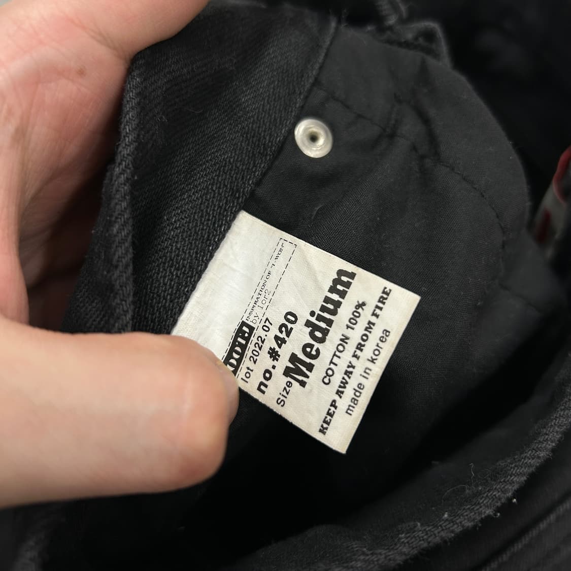 OOTJ 블랙 와이드 데님팬츠(M) 상품이미지3