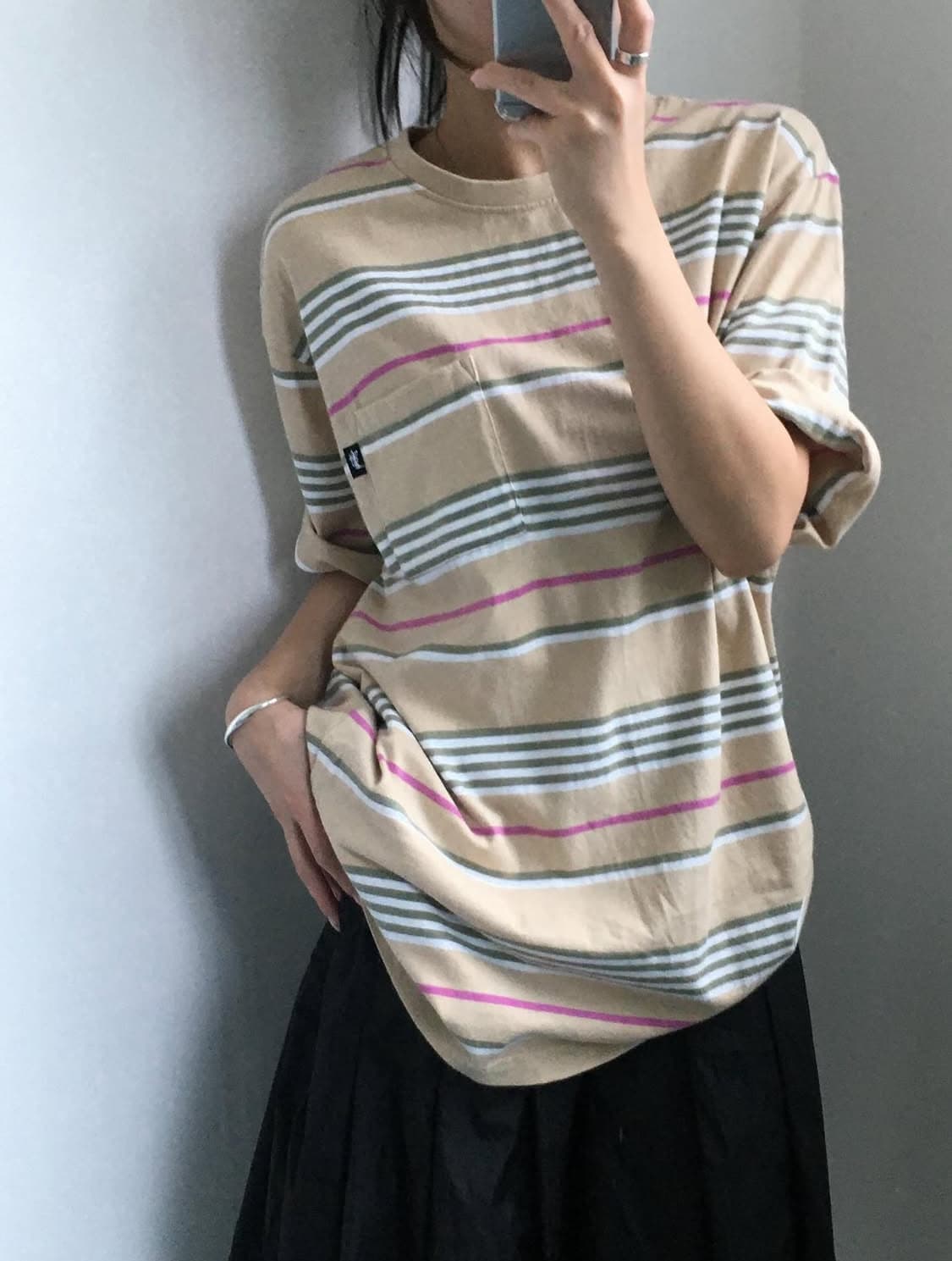 Stussy 스투시 단가라 포켓 티셔츠 상품이미지1