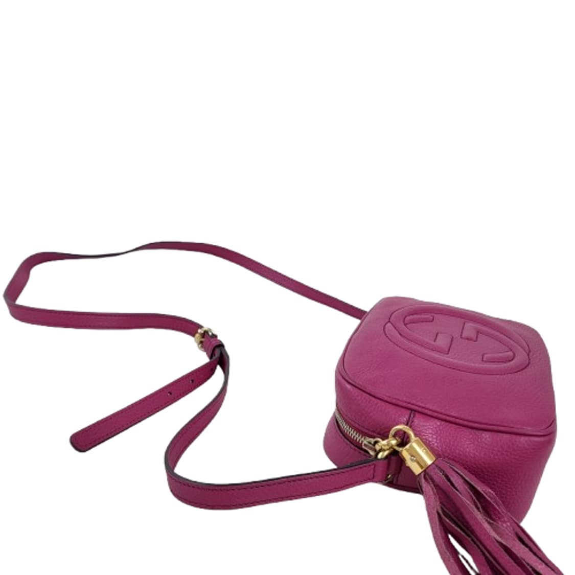 정품 구찌 소호 디스코백 마젠타 스몰 상품이미지6