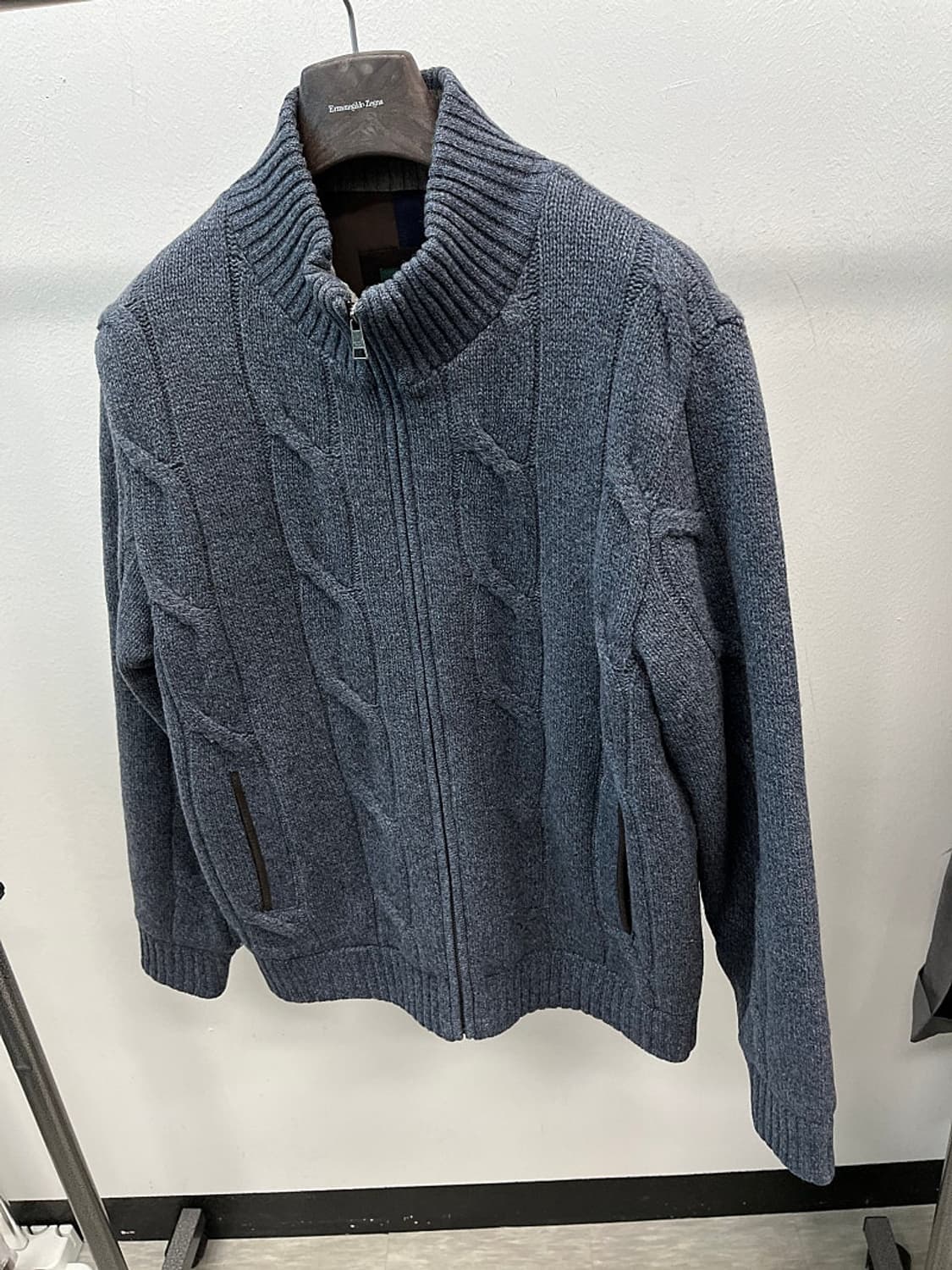 105) 헨리코튼 케이블 방풍니트  상품이미지1