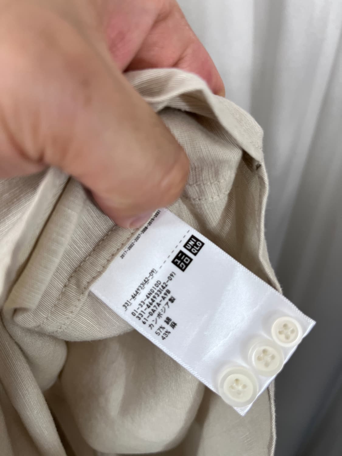 UNIQLO linen shirt  상품이미지5