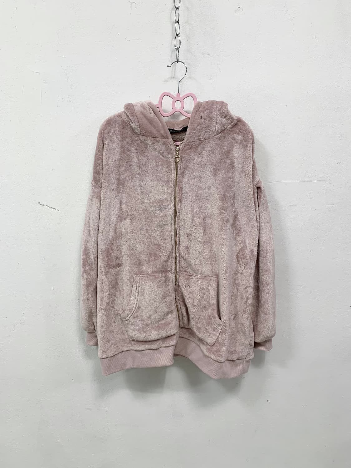 [BLUE STRIVE] 핑크 우사미미 🐰 퍼 후드집업 상품이미지5