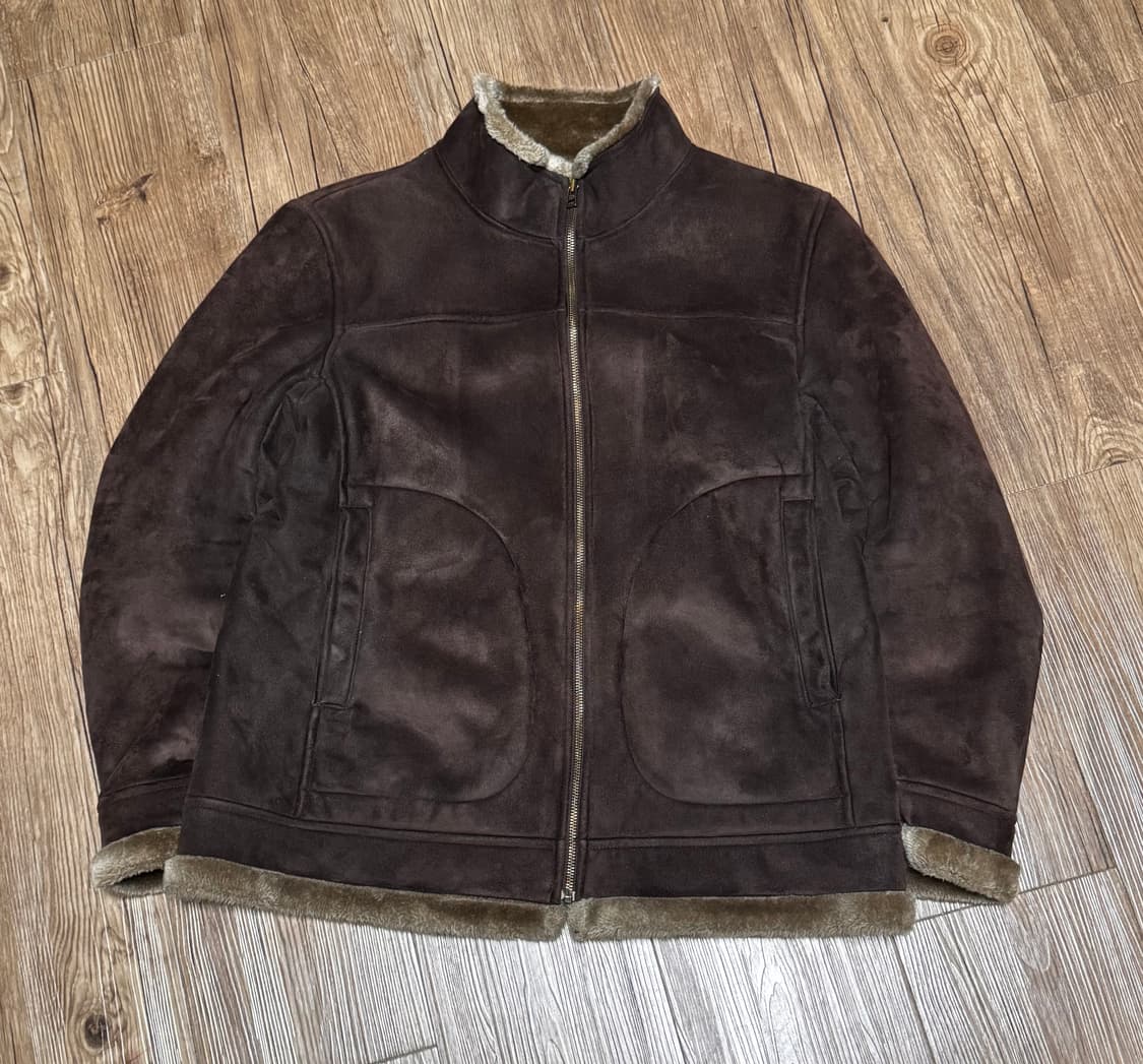 GU 브라운 스웨이드 무스탕 자켓 상품이미지2