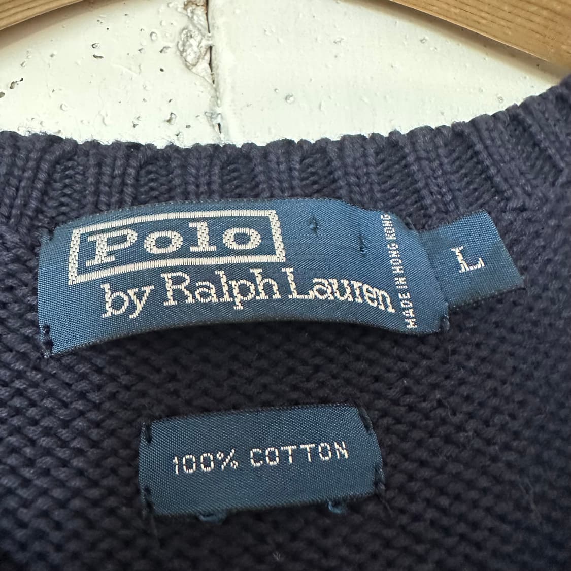 L 폴로 랄프로렌 코튼 니트 조끼 상품이미지3