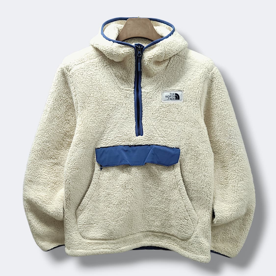 [S] 노스페이스 크림 캠프셔 후드 아노락 플리스 상품이미지1