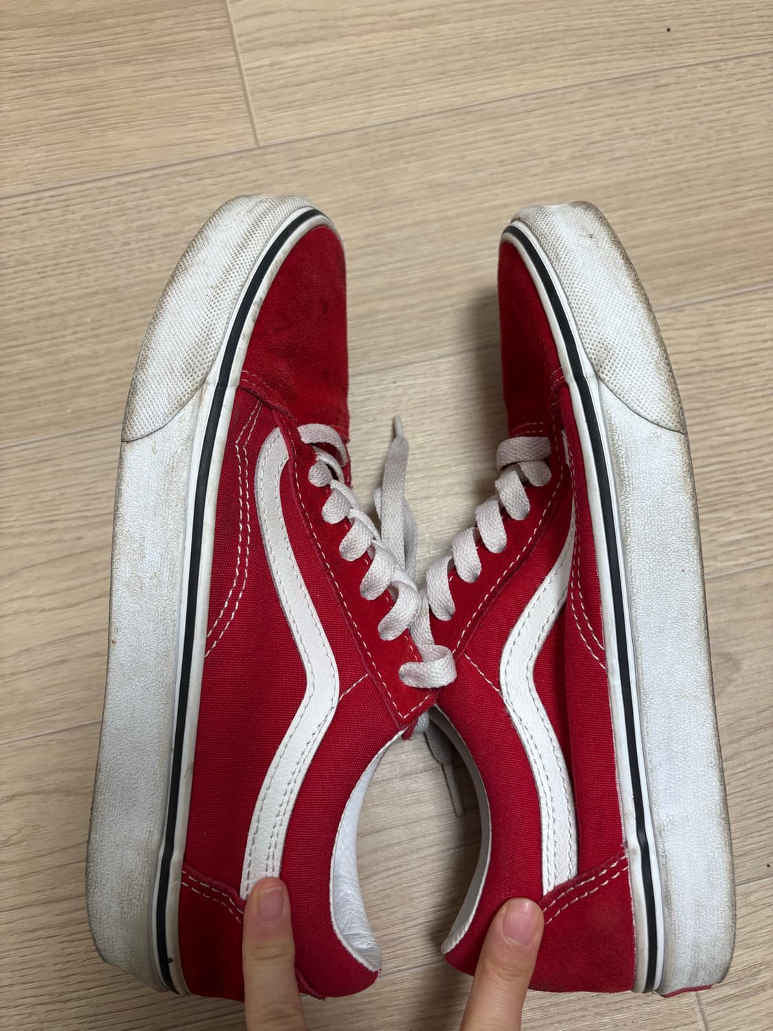 반스 올드스쿨 레드 스니커즈 상품이미지2