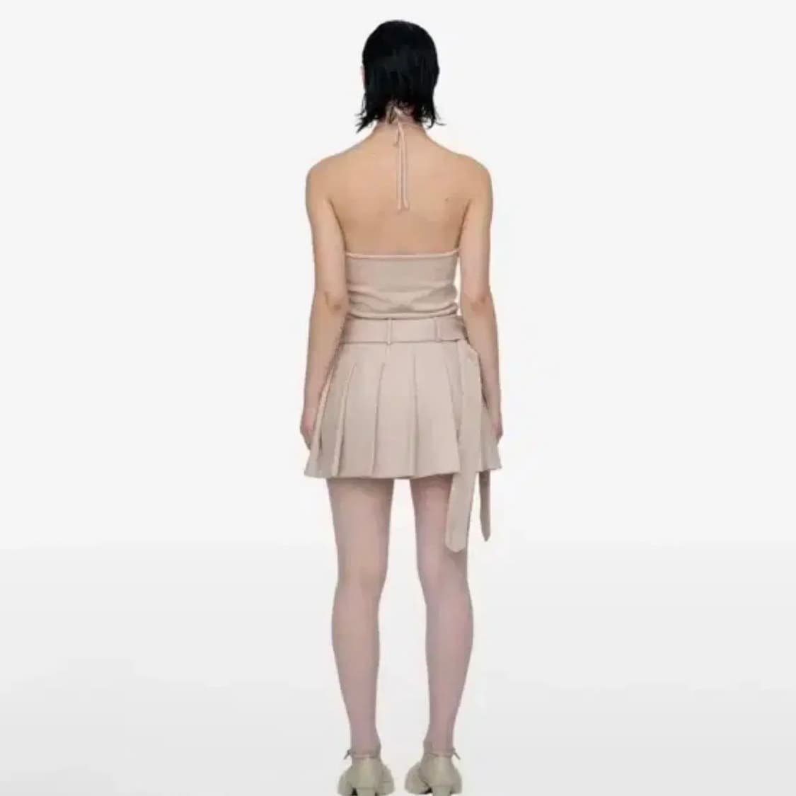 세릭 CREASE POCKET BELTED SKIRT / BEIGE 상품이미지2
