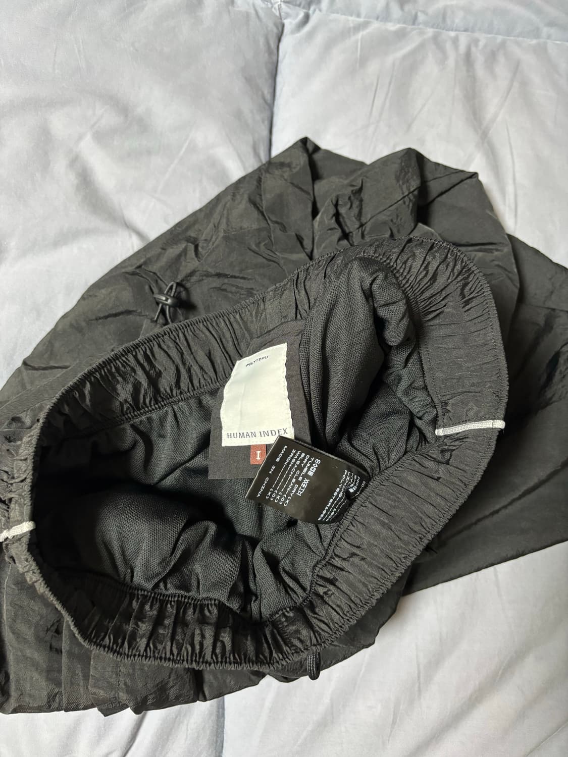 1 폴리테루 휴먼인덱스 트랙 팬츠 블랙 화이트 상품이미지3