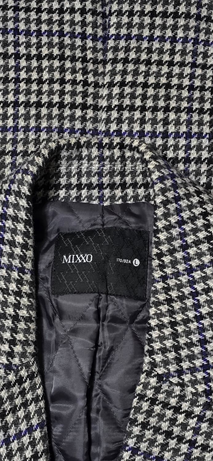 미쏘 체크 더블 롱 코트 L 상품이미지3