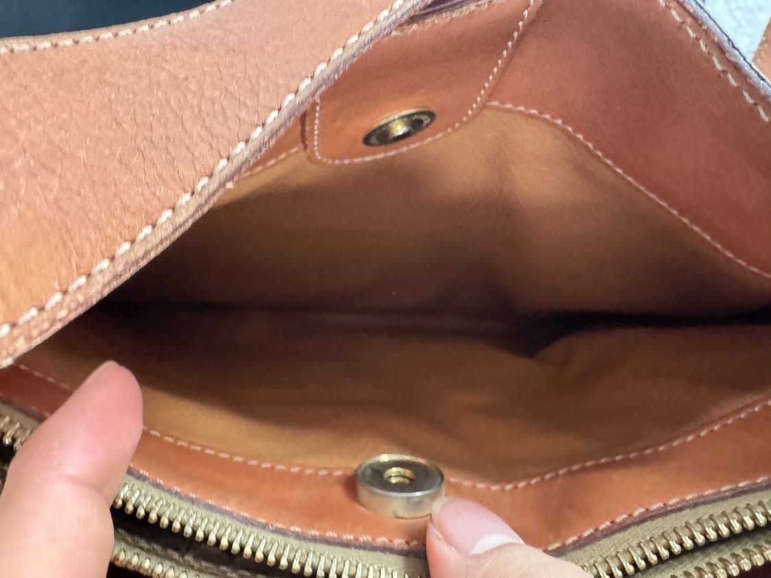 셀린느 브라운 레더 트리밍 마카담 캔버스 투웨이(정품) 상품이미지9