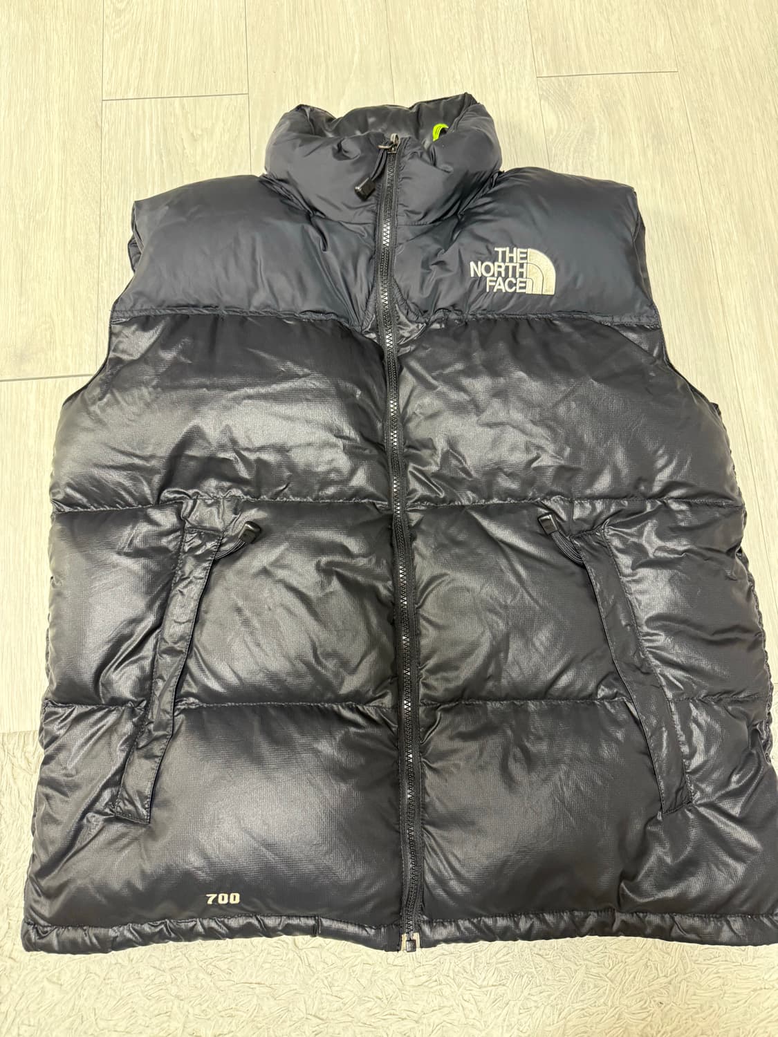 (L)노스페이스 센터로고 중앙로고 다운 패딩 조끼 상품이미지2