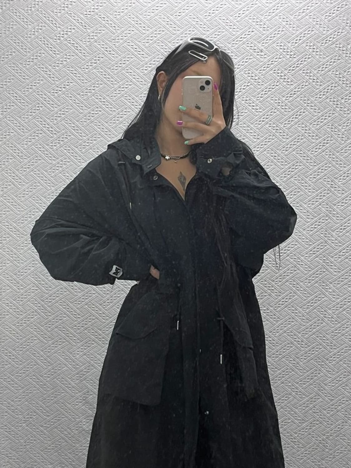 파르티멘토 빈티지 하이넥 롱 야상 자켓 L C06866 상품이미지1