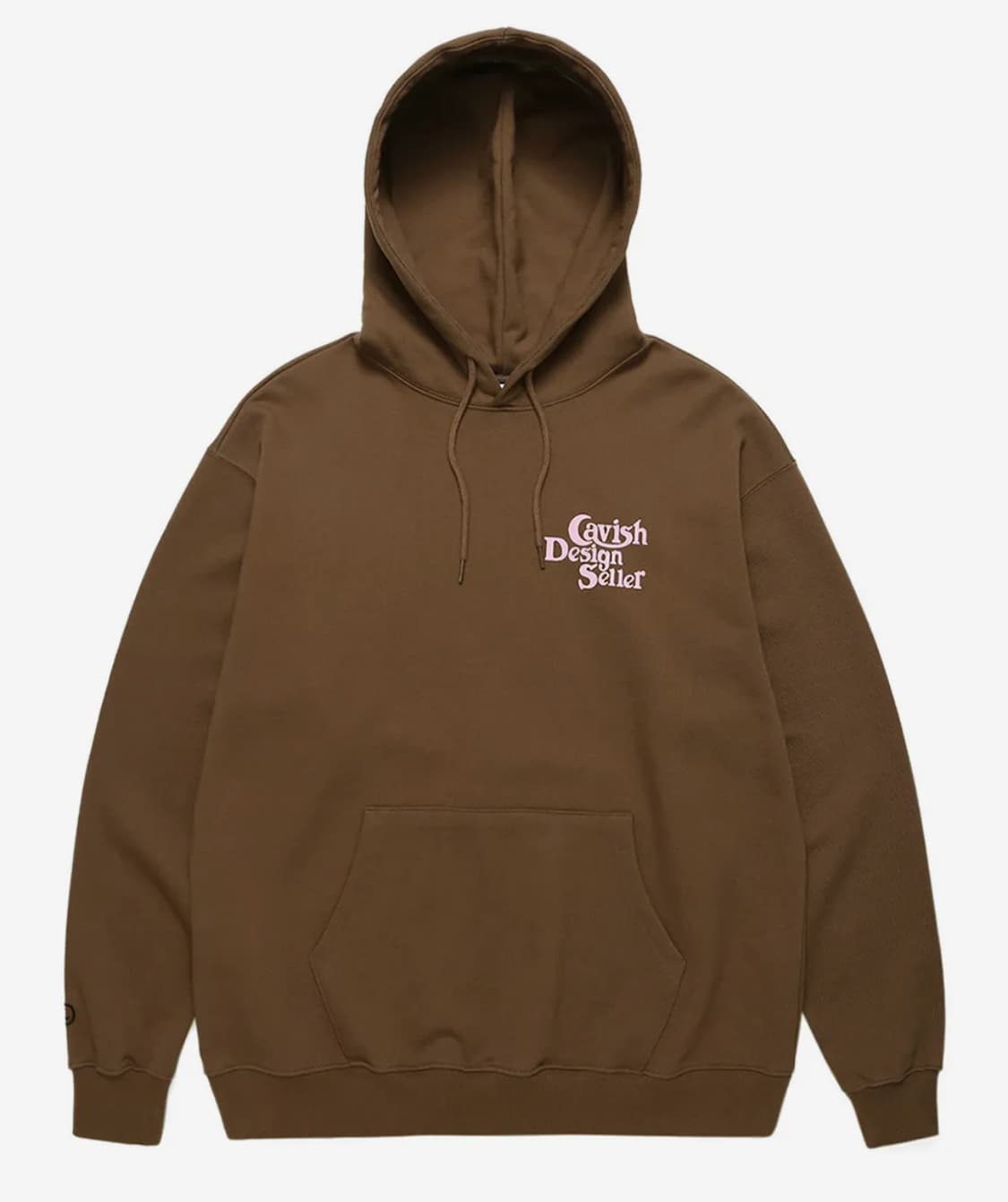 카비시 SELLER LOGO HOODIE BROWN 후드티 상품이미지2