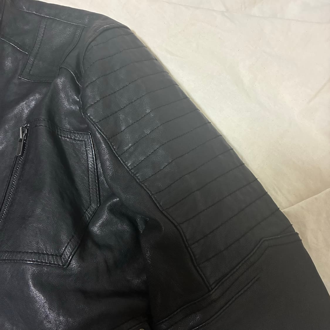 lamb skin leather jacket 상품이미지6