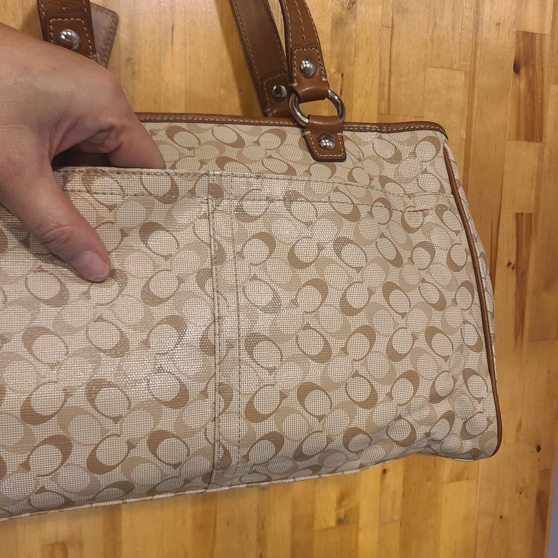 코치 F17179코티드컨버스 토트백 상품이미지7