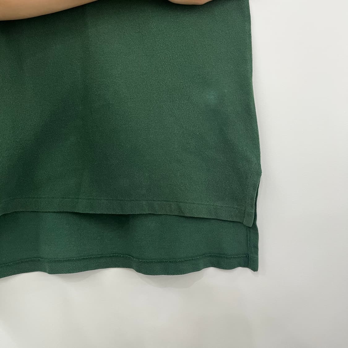 폴로 랄프로렌 화이트 빅포니 잉글랜드 딥그린 카라 반팔 티셔츠 상품이미지7