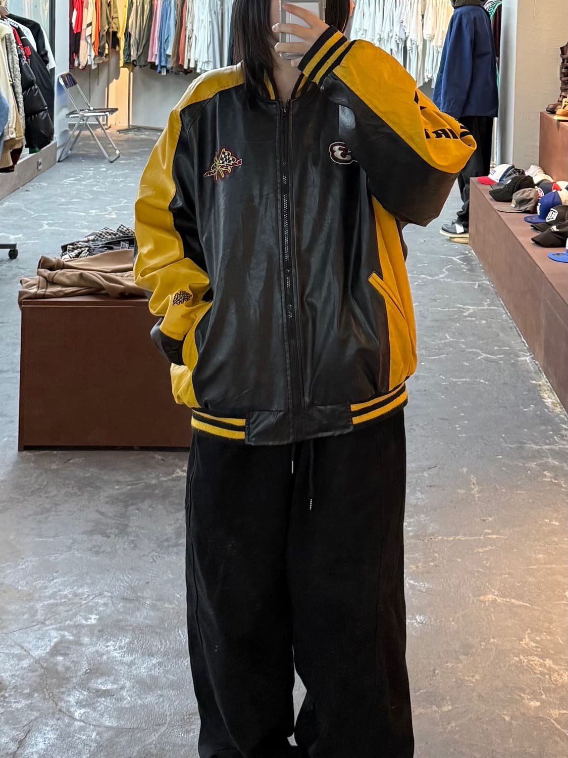 90s 스티브앤 베리 레더자켓 H1317 상품이미지1