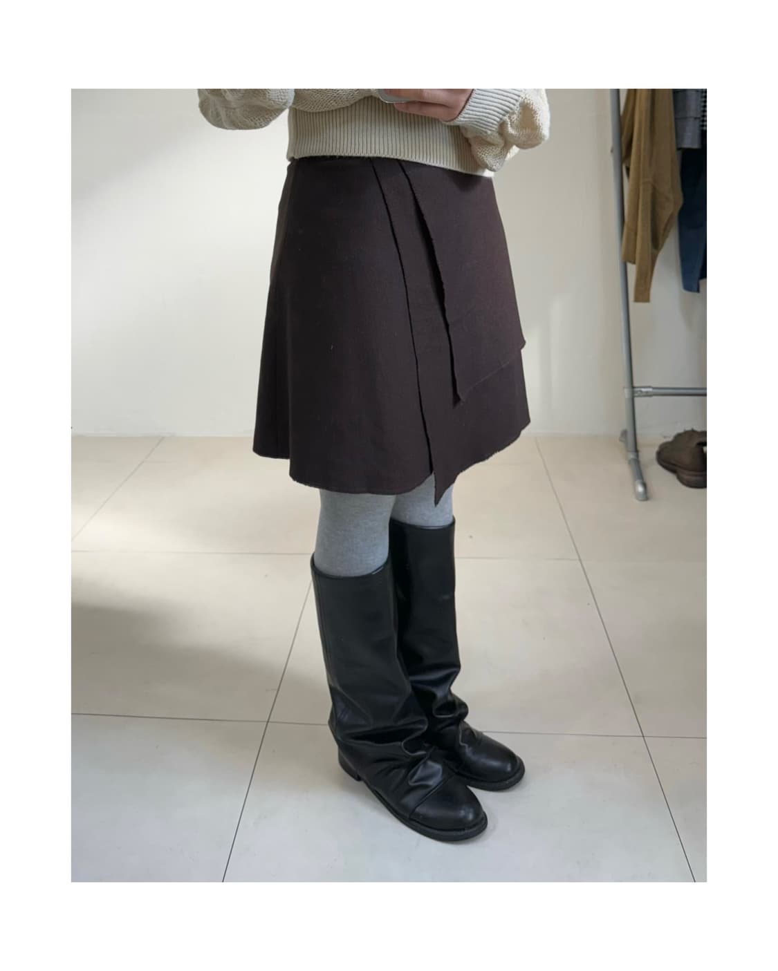 빈티지 울 혼방 스커트 상품이미지2