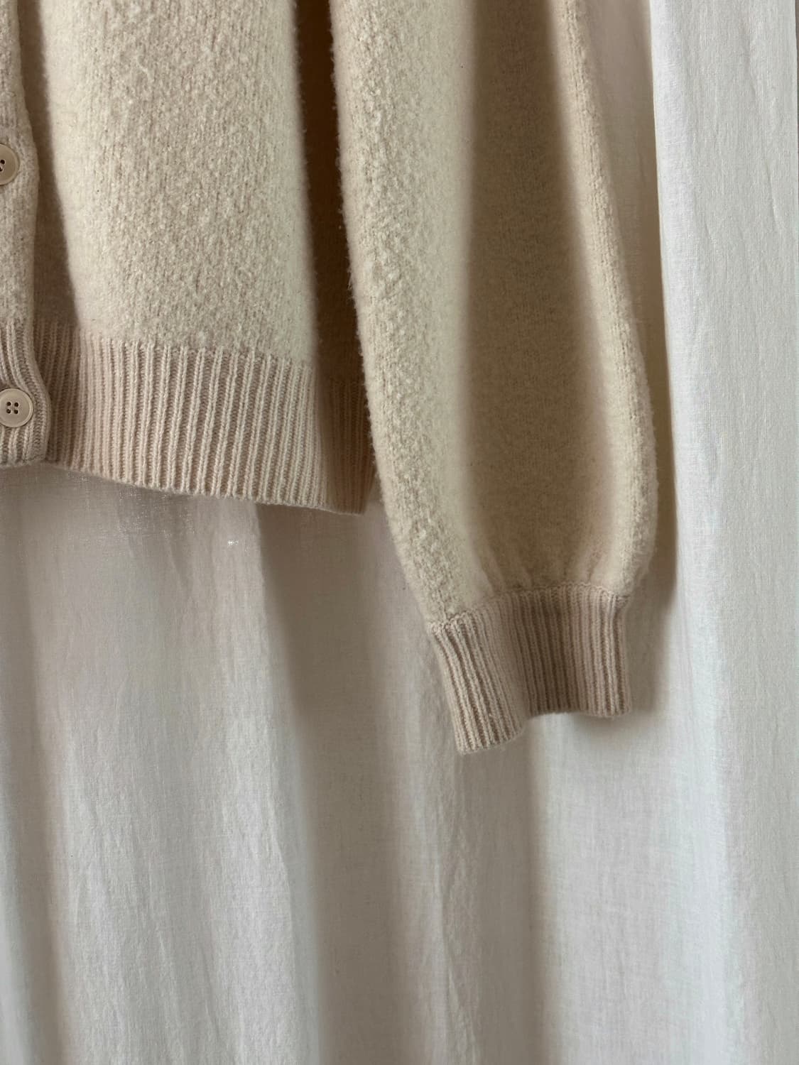 페세스 부클 크림가디건 Chagall Boucle Cardigan (Cr 상품이미지2