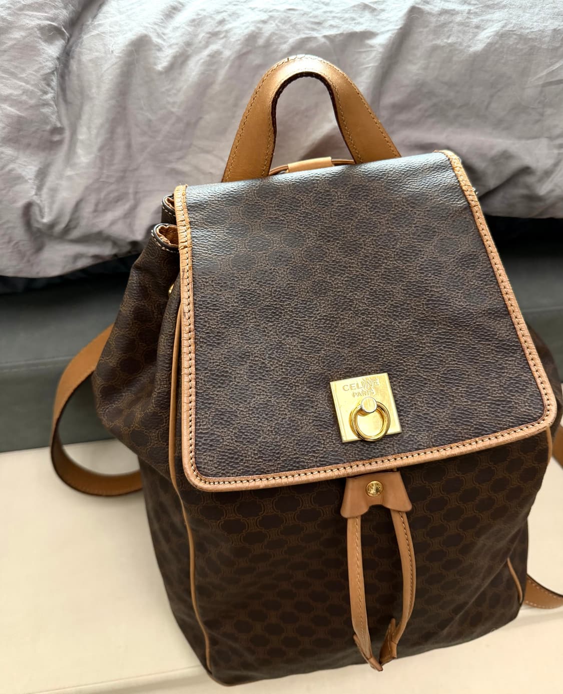 올드 셀린느 마카담 백팩 상품이미지4