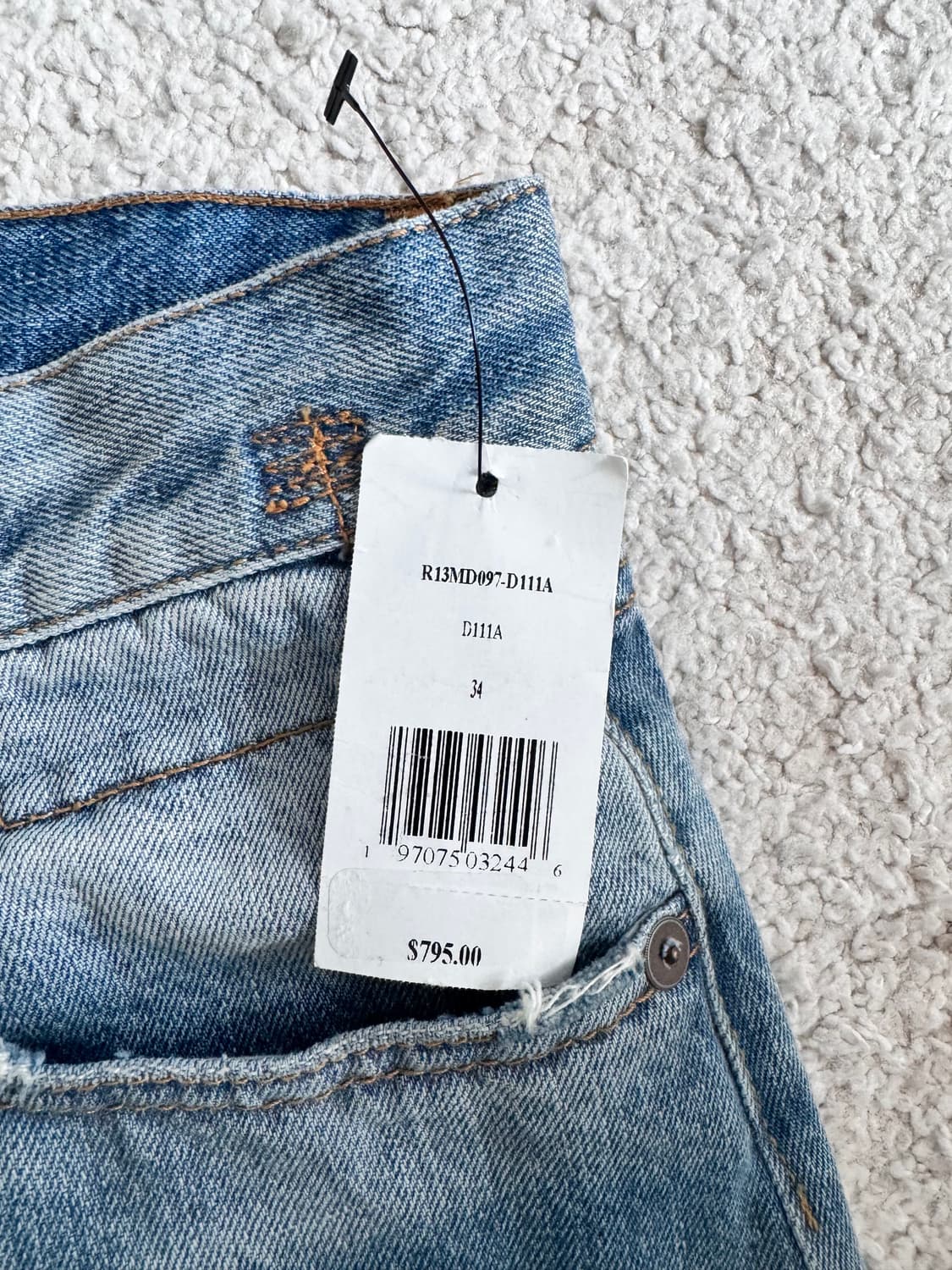R13 Glen Articulated Knee Jeans 34(L) 상품이미지5