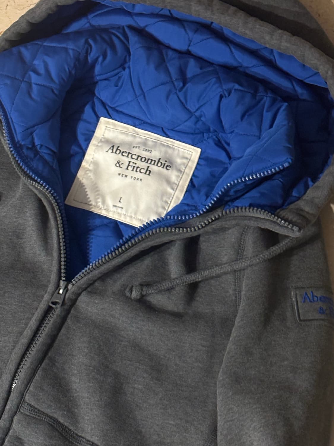 아베크롬비 90s 빈티지 패딩 후드집업 상품이미지1