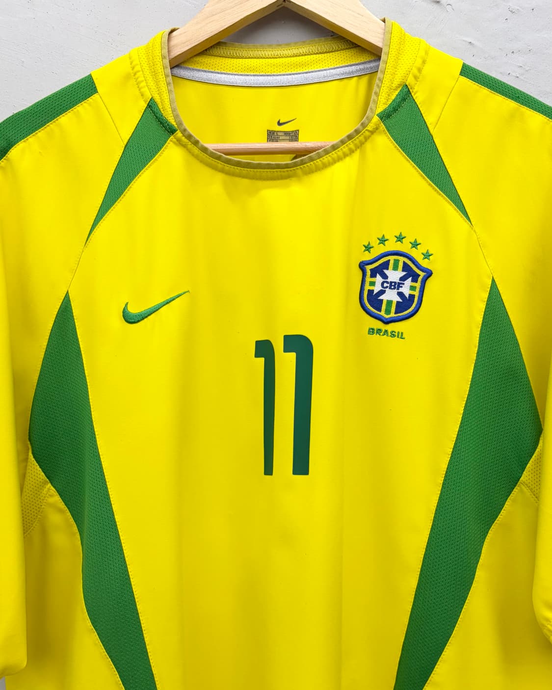 나이키 02-04 브라질 홈 2002 한일 월드컵킷 호나우지뉴 상품이미지5